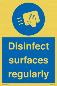 Disinfect surfaces regularly
